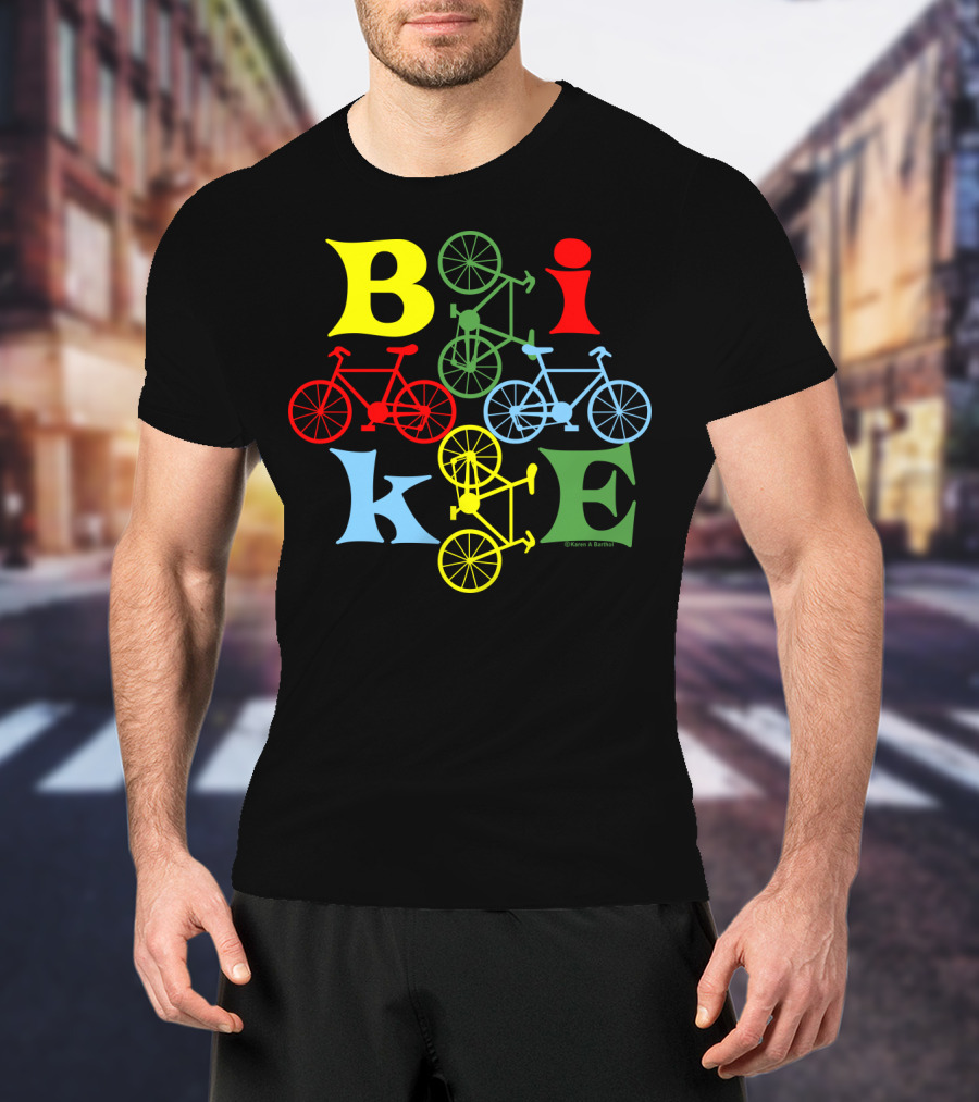 Bike Four Colorful Styles T-Shirt