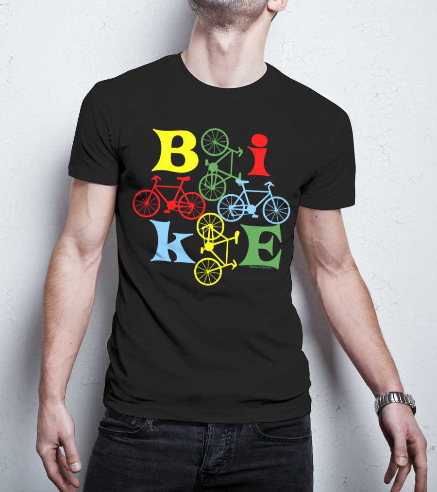 Bike Four Colorful Styles T-Shirt