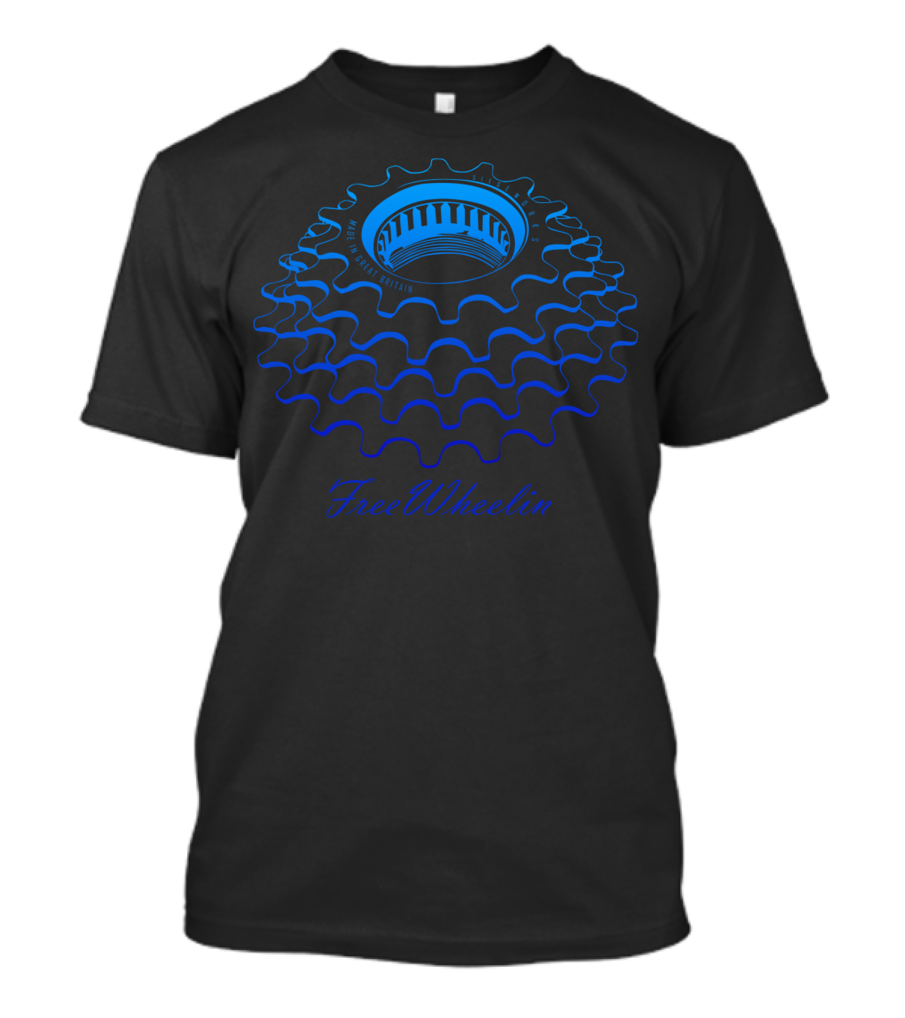 FreeWheelin Made In Great Britain Bicycle Gear T-Shirt