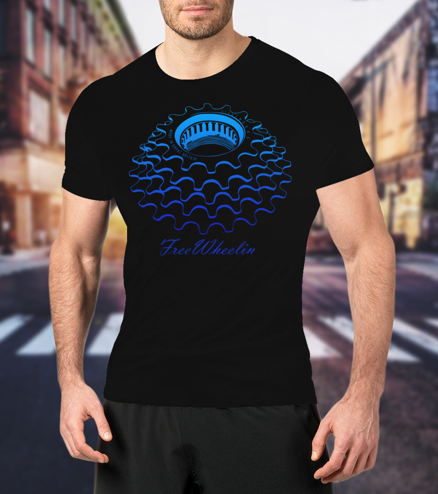 FreeWheelin Made In Great Britain Bicycle Gear T-Shirt