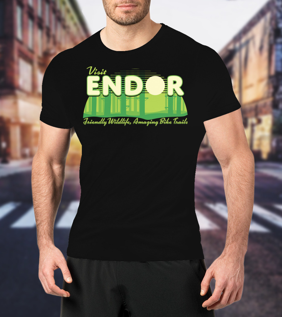 Visit Endor Friendly Wildlife Amazing Bike Trails T-Shirt
