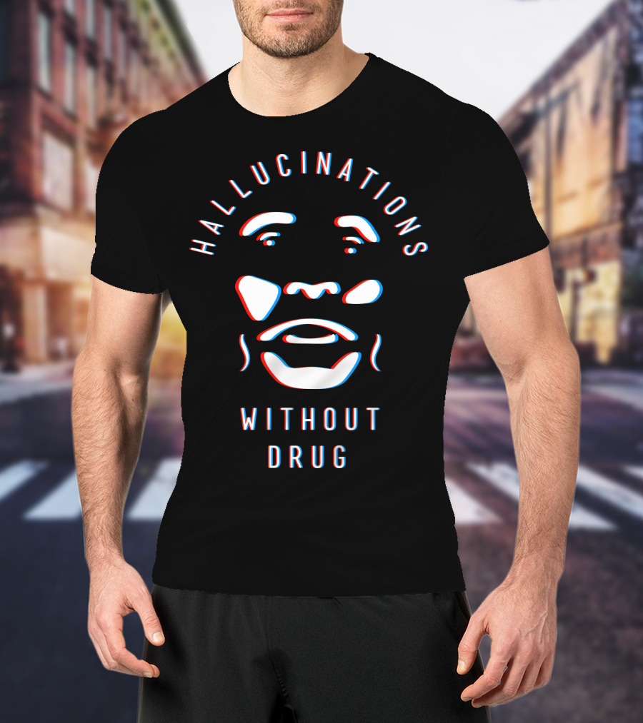 Hallucinations Without Drug Face Illusion 3D T-Shirt