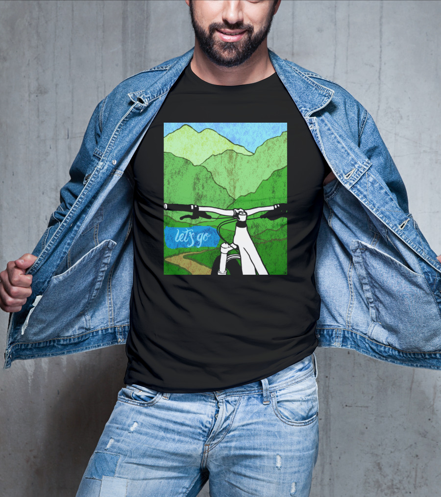 Lets Go Mountain Bike Adventure Trail T-Shirt