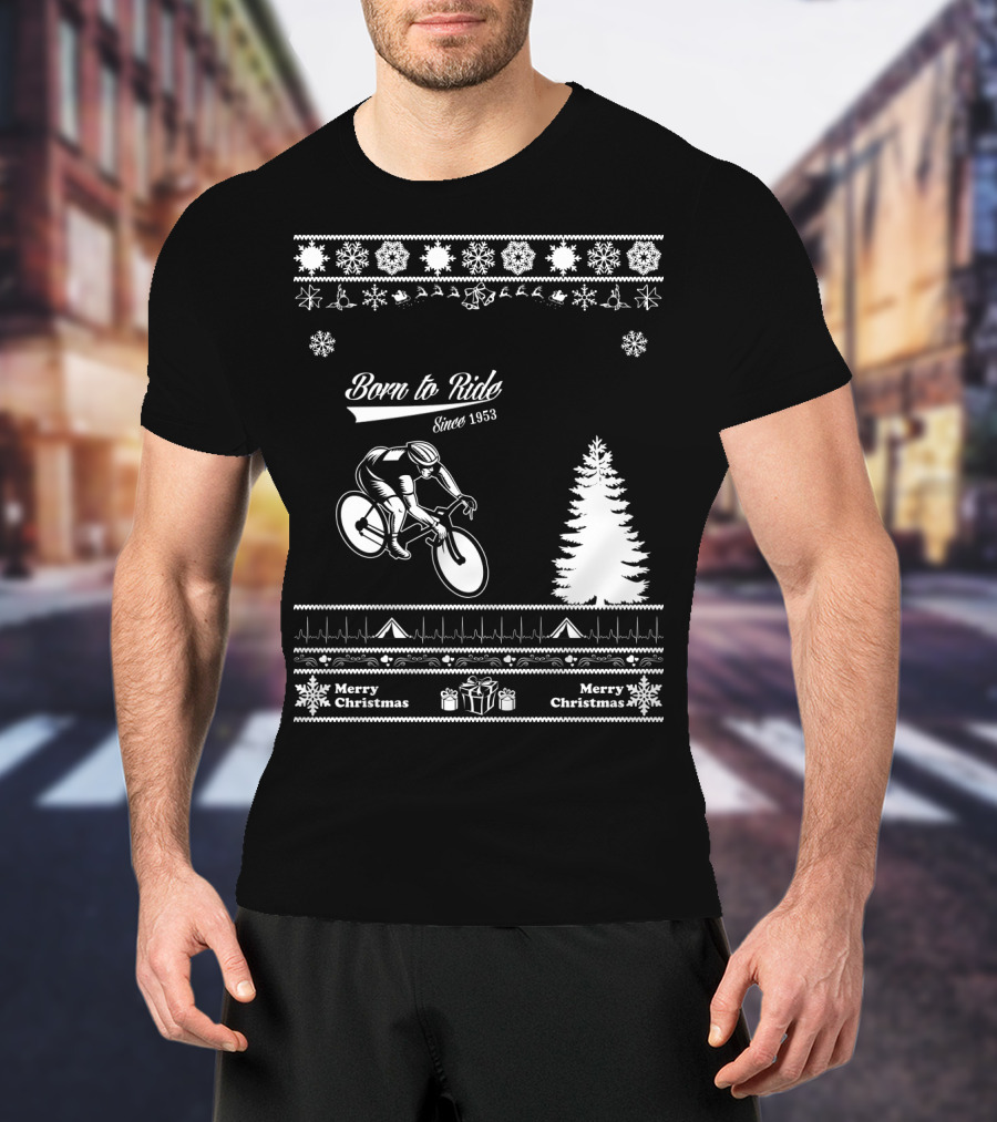 Born To Ride Merry Christmas Since 1953 T-Shirt