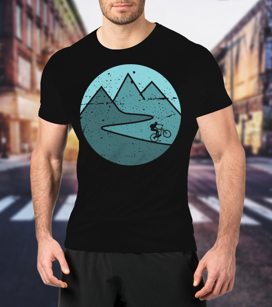 Mountain Bike Biker Cycling Adventure In Scenic Outdoor Mountains T-Shirt