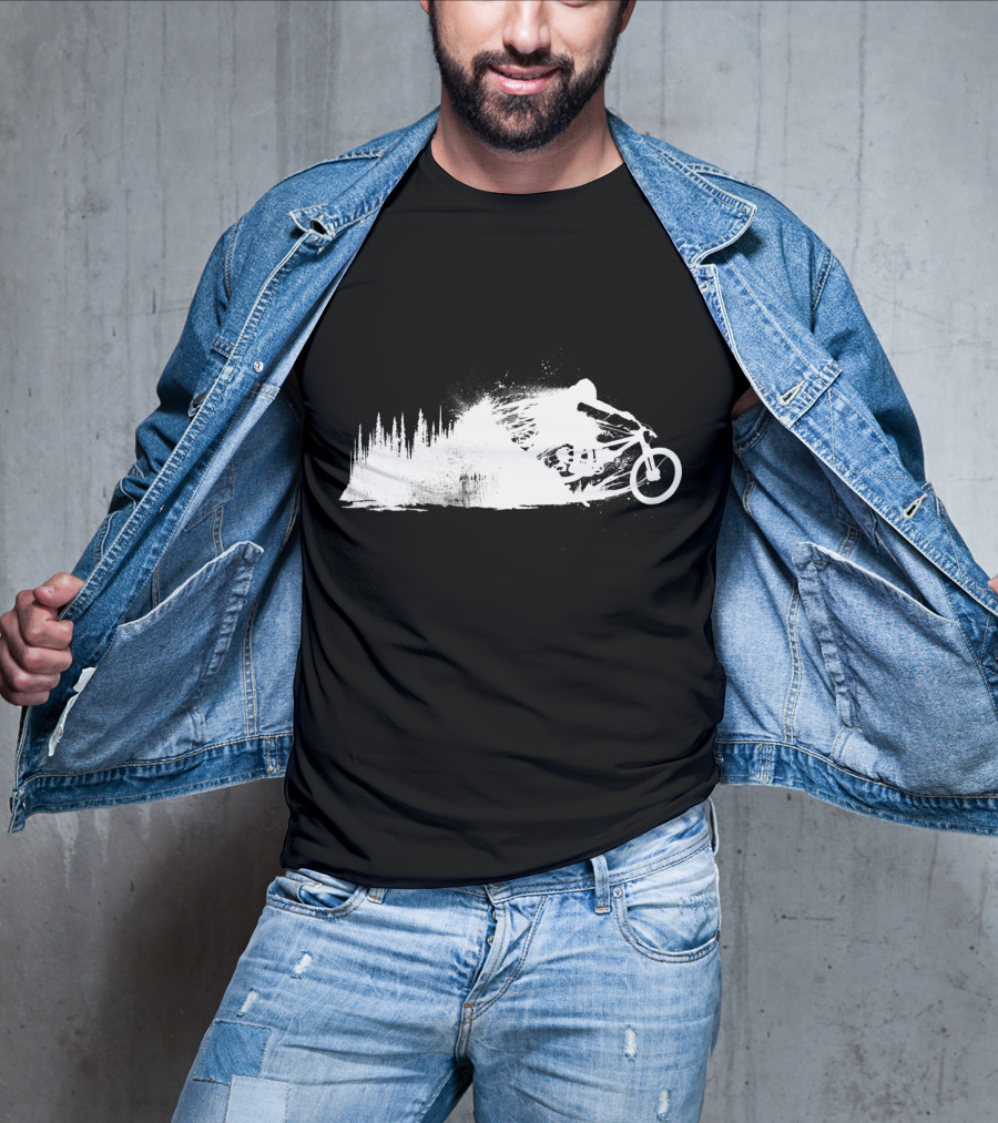 MTB Rider Forest Trail Adventure Sprint T-Shirt