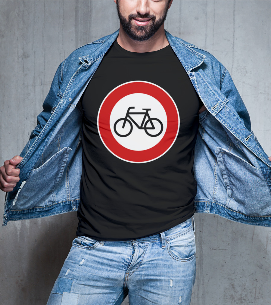 No Cyclists No Bicycles Prohibited T-Shirt