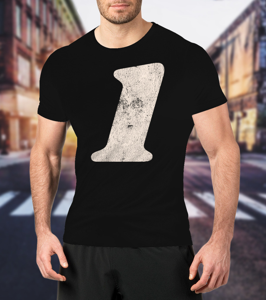 Number One Textured T-Shirt