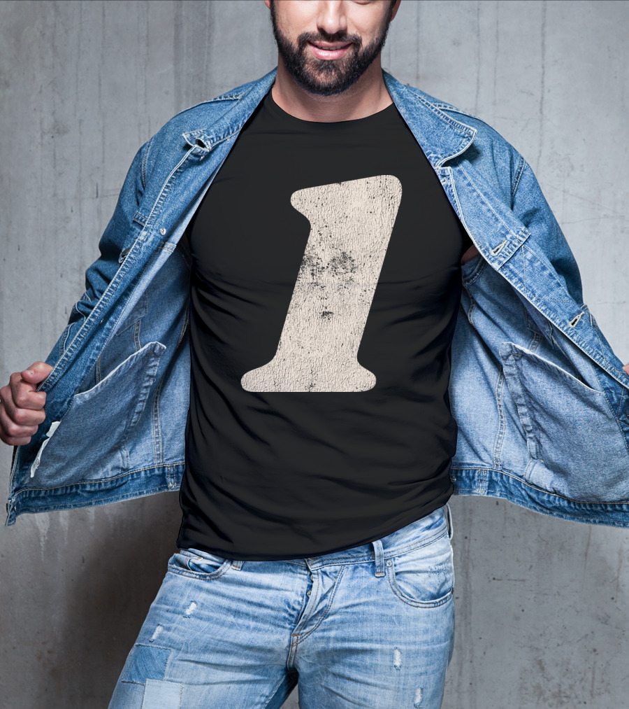 Number One Textured T-Shirt