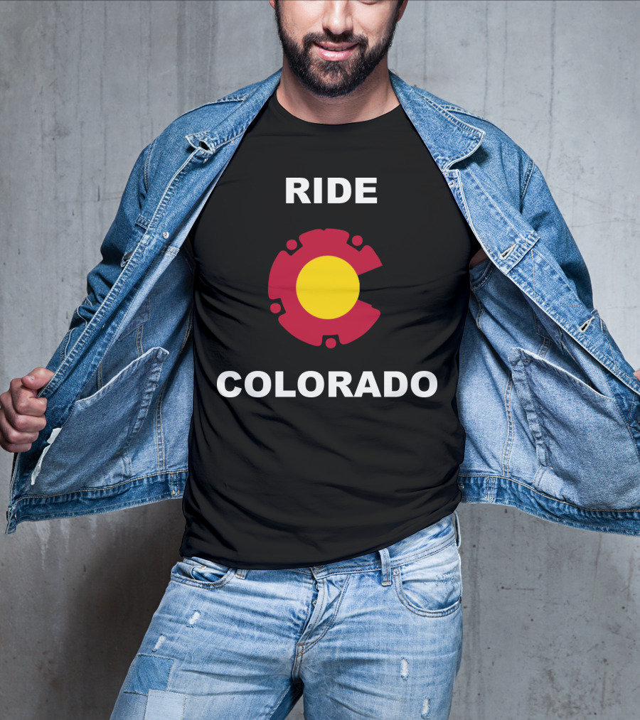 Ride Colorado Bicycle Gear Emblem T-Shirt