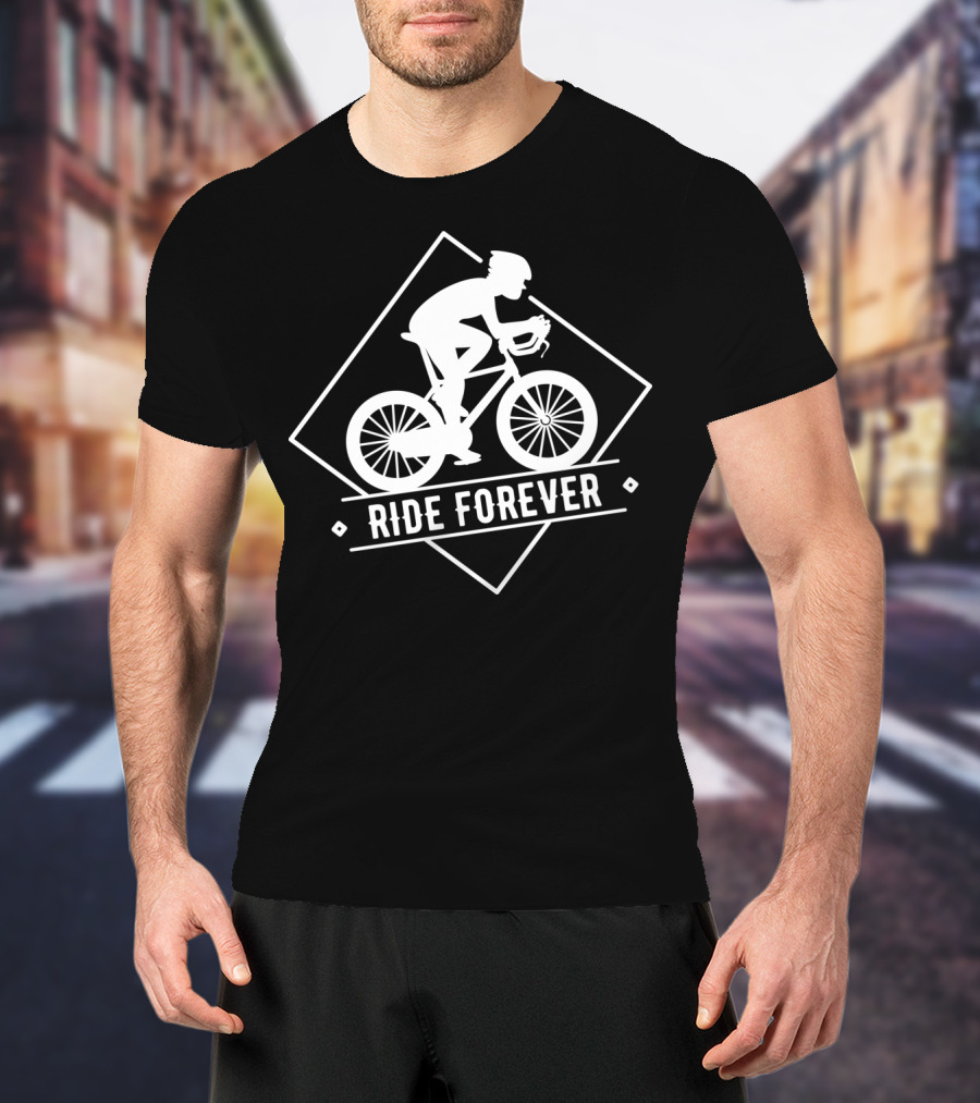 Riding Enthusiast Ride Forever Cycling Journey T-Shirt