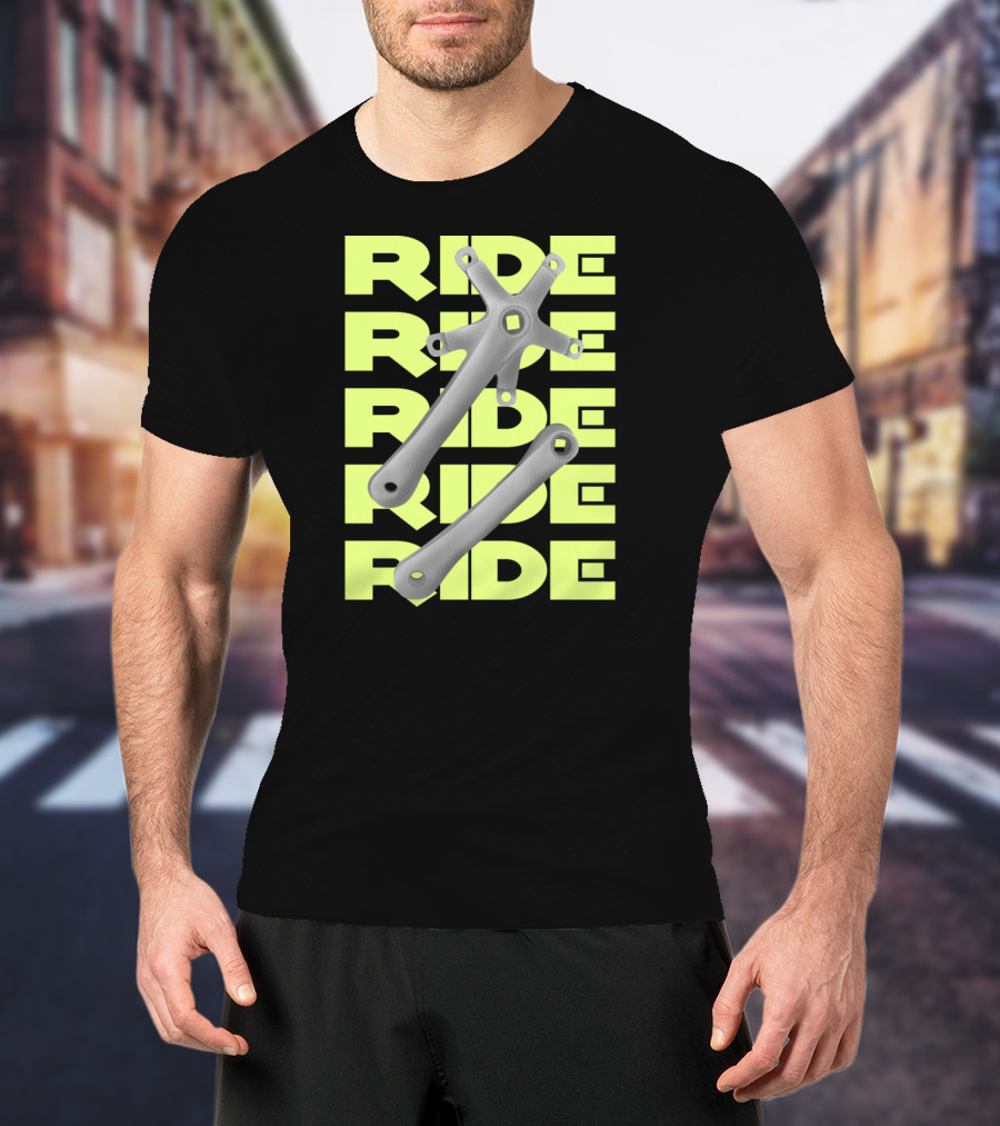 RIDE Square Taper Bike Crankset T-Shirt