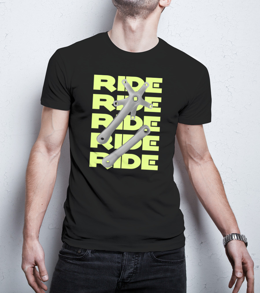RIDE Square Taper Bike Crankset T-Shirt