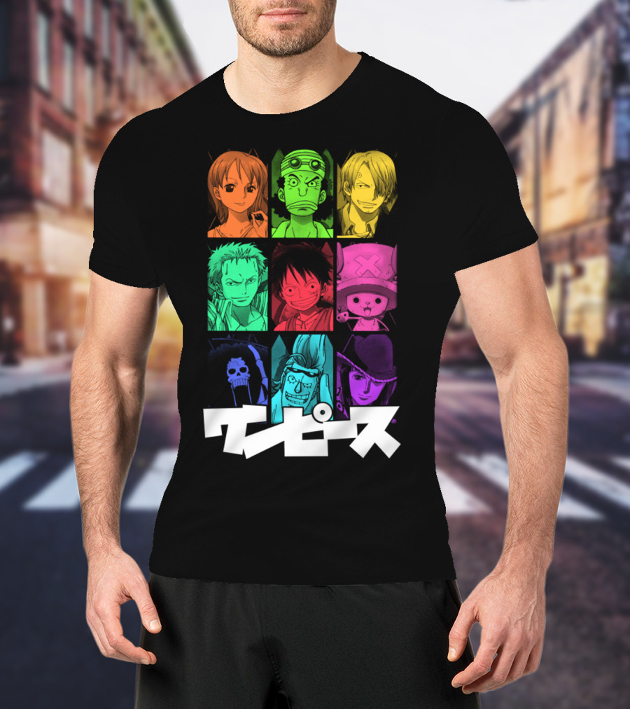 One Piece Crew Characters In Vibrant Colors T-Shirt