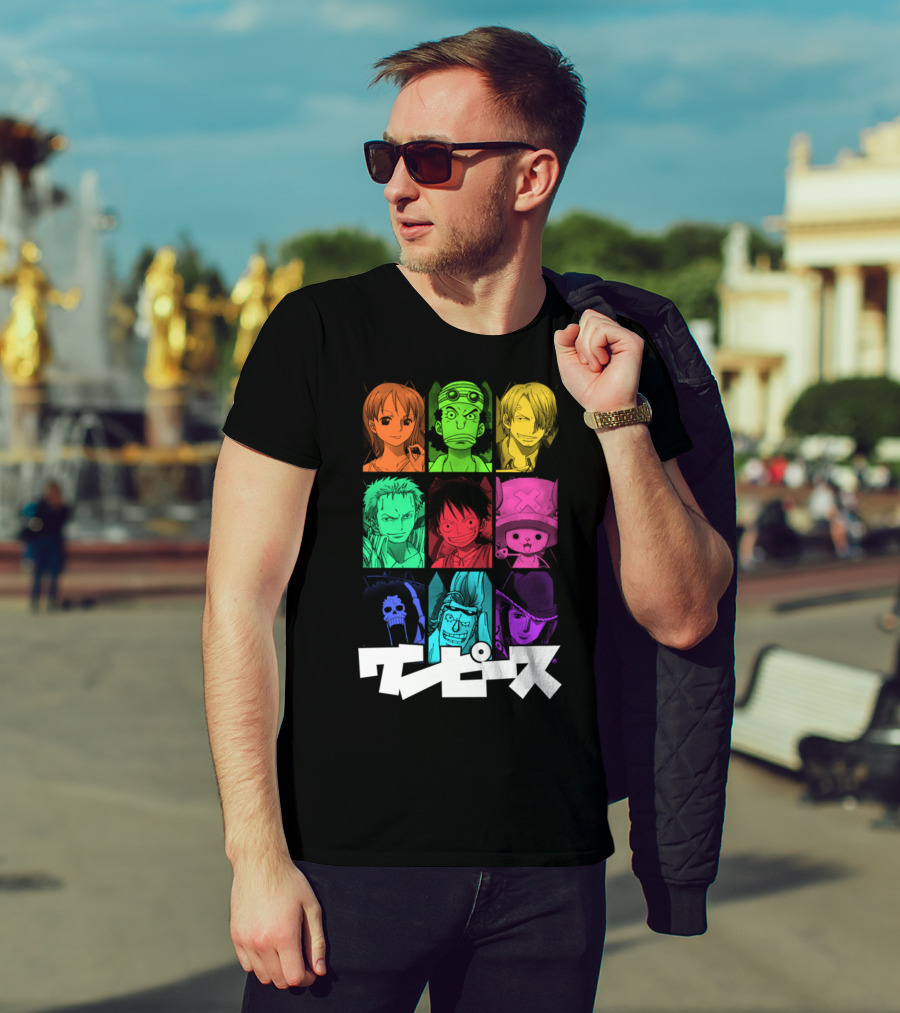 One Piece Crew Characters In Vibrant Colors T-Shirt