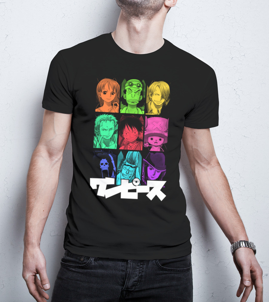 One Piece Crew Characters In Vibrant Colors T-Shirt