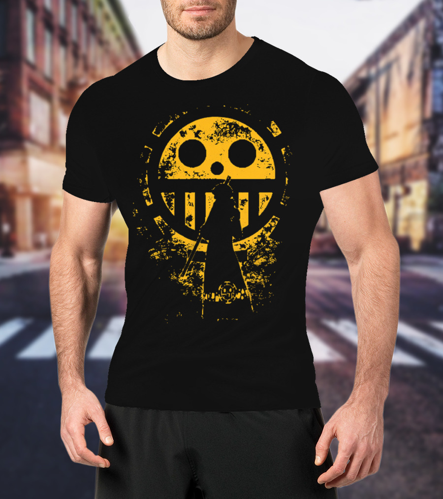 Trafalgar D. Water Law Heart Pirates Jolly Roger Op Op One Piece Fan Gear T-Shirt