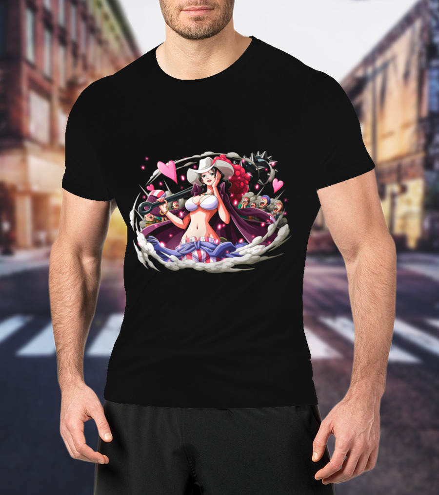 Alvida Pirates Heart Design One Piece Characters T-Shirt