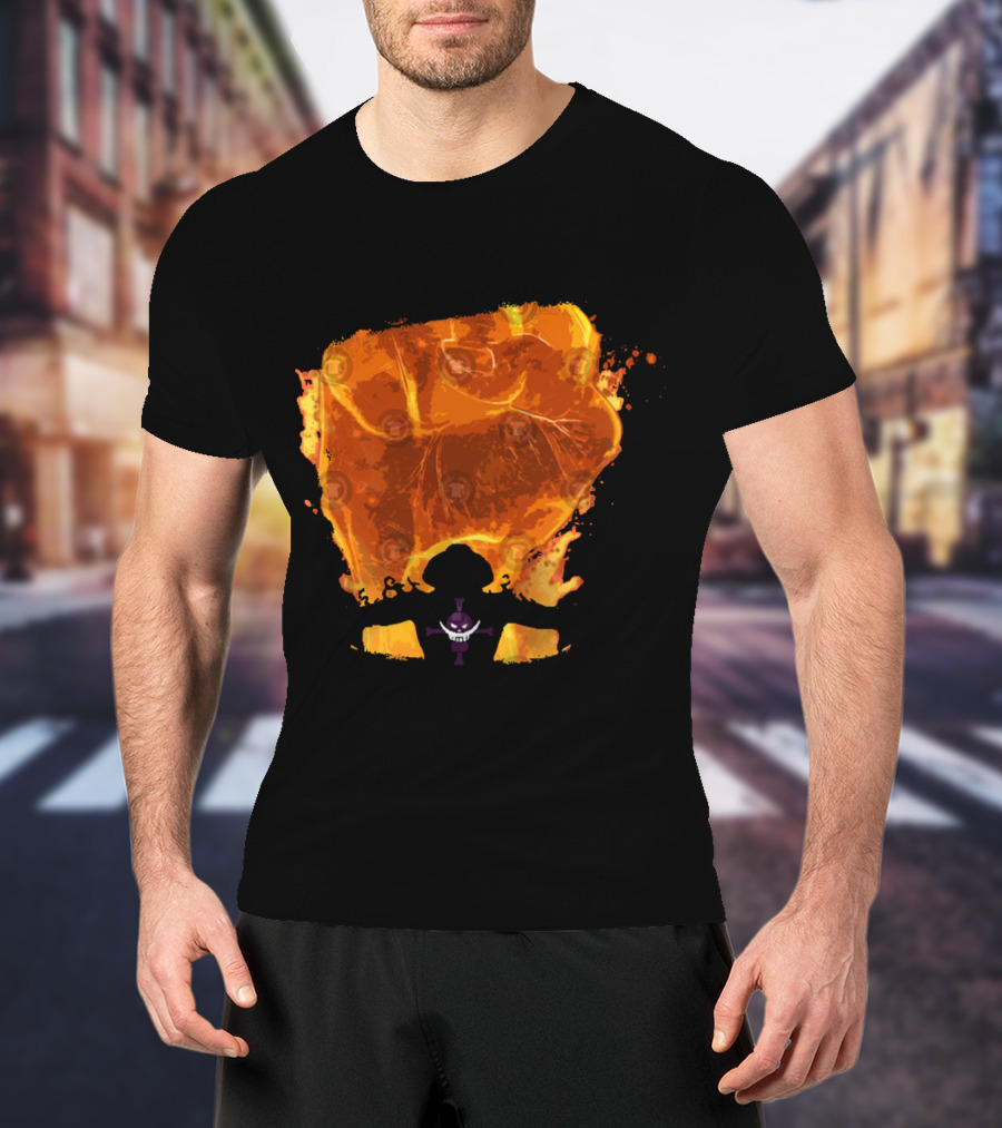Fire Fist Ace Flaming Punch T-Shirt