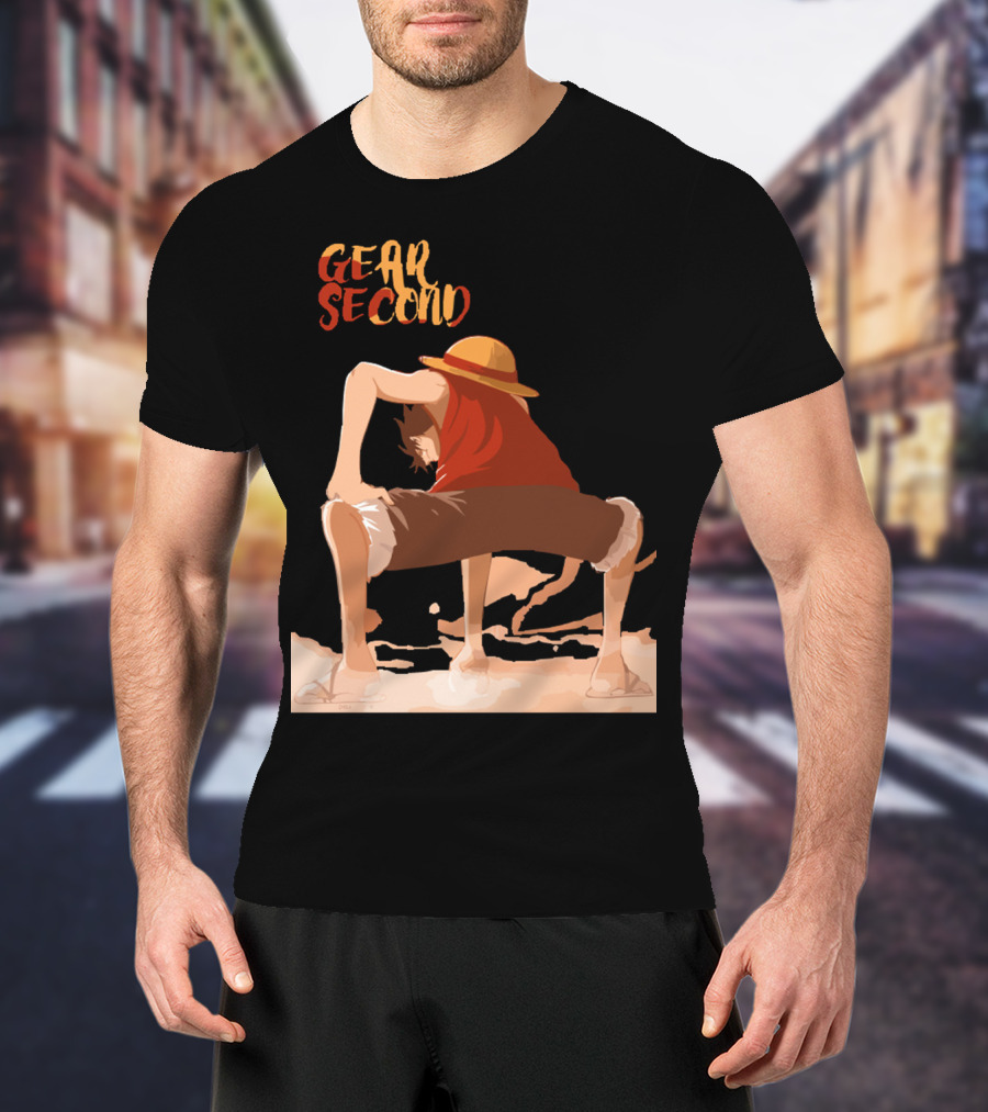 Gear Second Luffy Stance Iconic Anime Character Pose T-Shirt