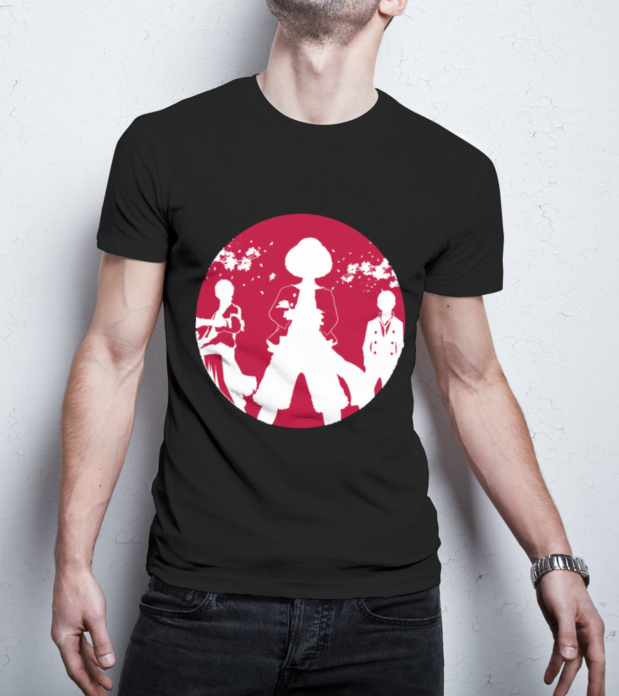 Samurai Champloo Japan Piece Cherry Blossoms Silhouette Scene T-Shirt