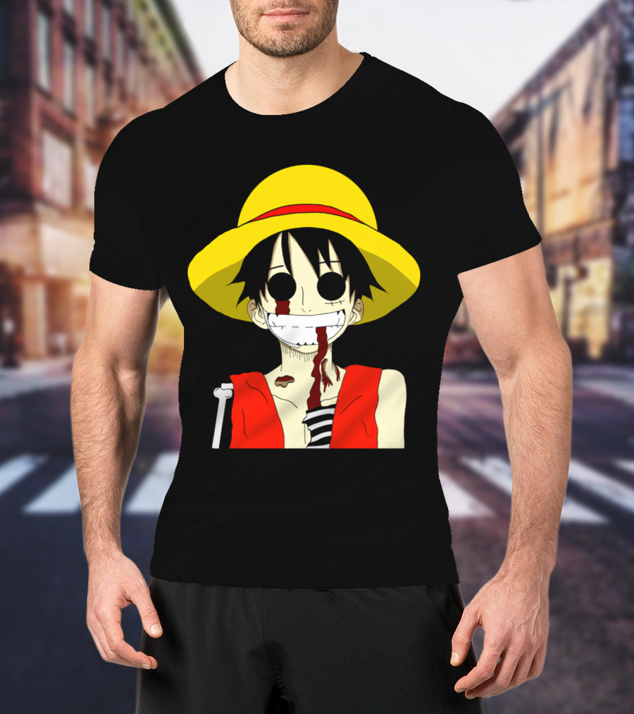Monkey D Zombie One Piece Straw Hat Luffy T-Shirt