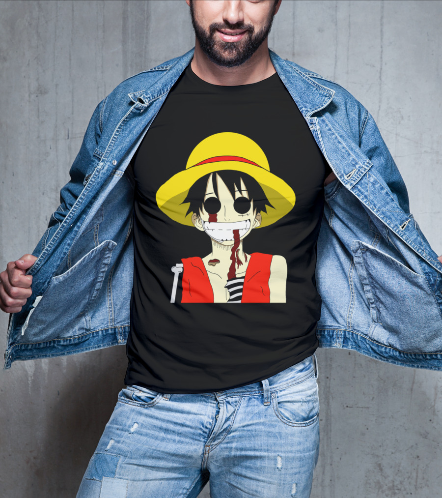 Monkey D Zombie One Piece Straw Hat Luffy T-Shirt
