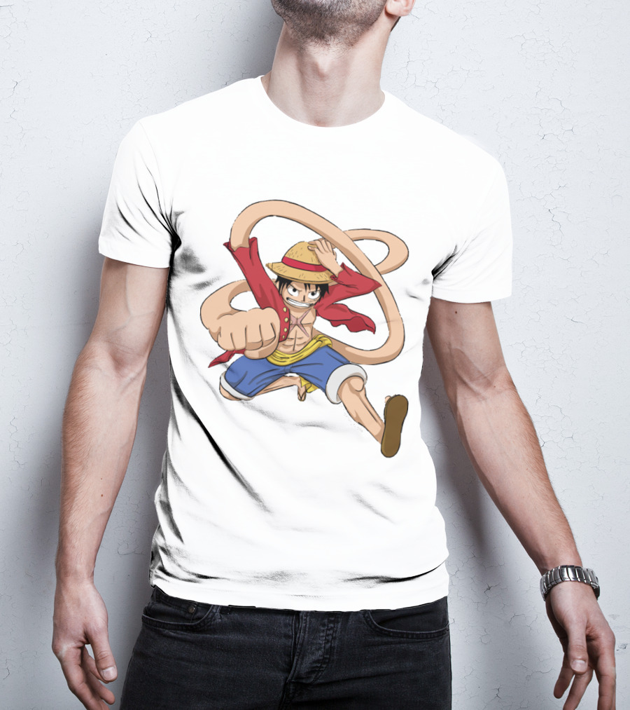 Luffy Straw Hat Punch Stretching Adventure T-Shirt