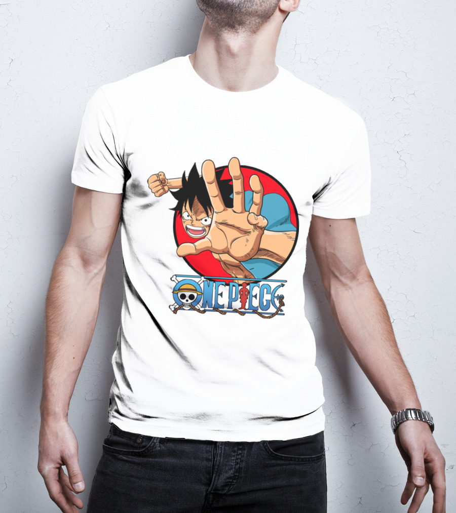 Luffy One Piece Manga Anime Adventure Iconic Skull T-Shirt