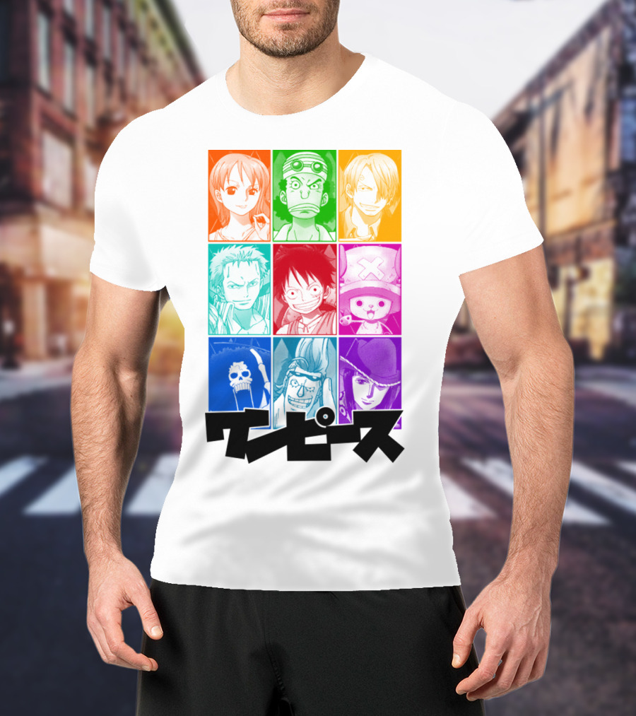 One Piece Of A Team Nine Characters Collage T-Shirt