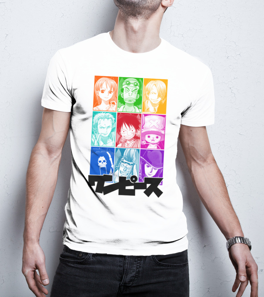 One Piece Of A Team Nine Characters Collage T-Shirt