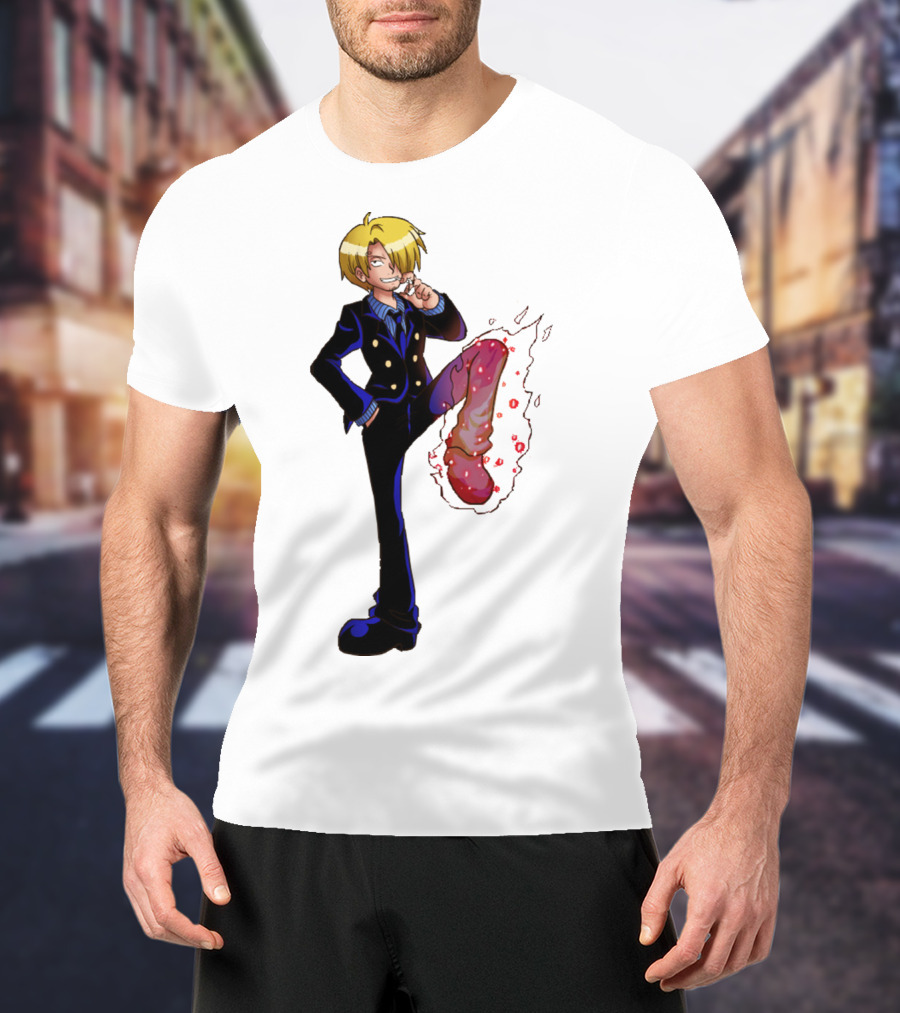 Sanji One Piece Fiery Kick Mode T-Shirt