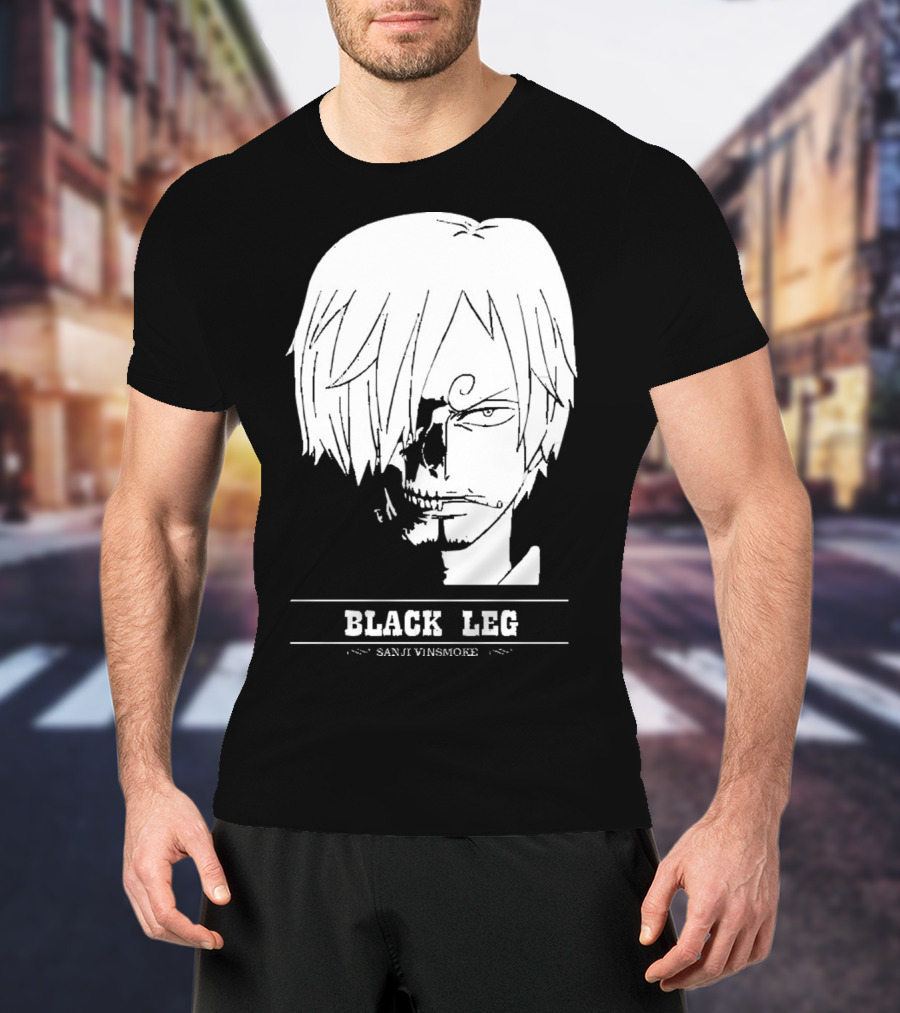 Sanji Vinsmoke Black Leg Anime Character Sketch T-Shirt