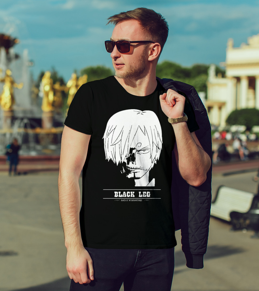 Sanji Vinsmoke Black Leg Anime Character Sketch T-Shirt