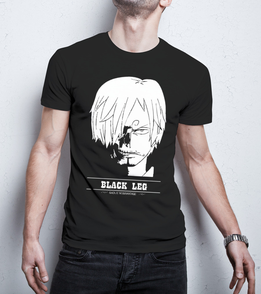Sanji Vinsmoke Black Leg Anime Character Sketch T-Shirt
