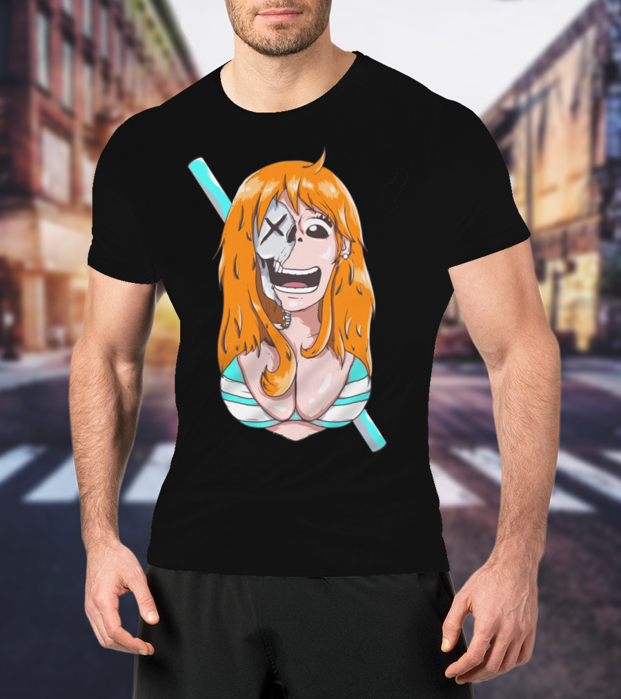 Skally Nami One Piece Skeleton Crossover T-Shirt