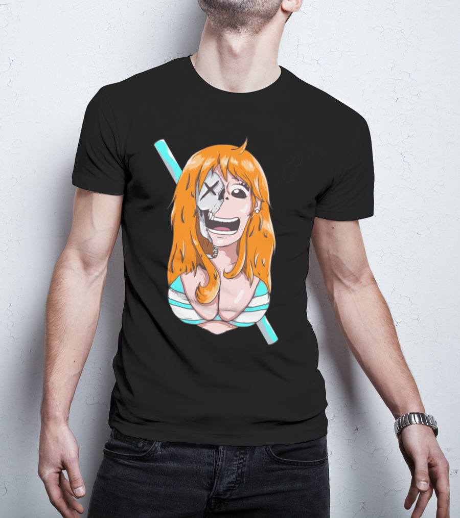 Skally Nami One Piece Skeleton Crossover T-Shirt