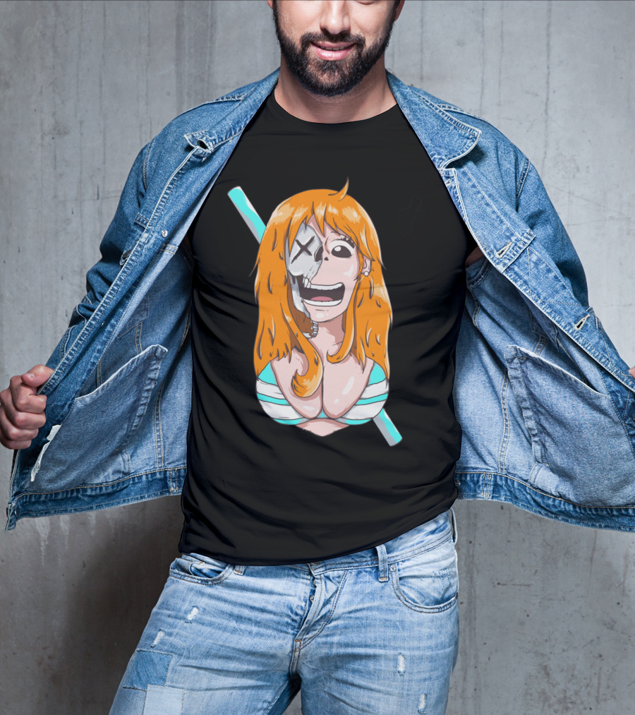 Skally Nami One Piece Skeleton Crossover T-Shirt