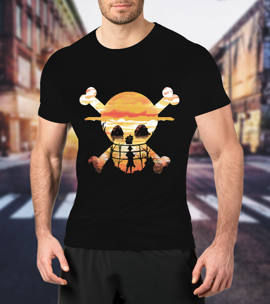 Straw Hat Crew Skull Sunset T-Shirt