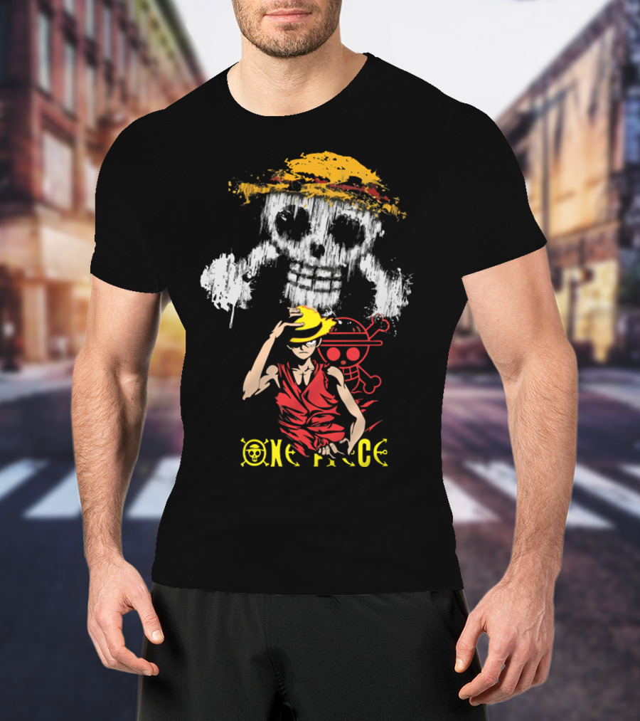 One Piece Straw Hat Luffy Jolly Roger T-Shirt