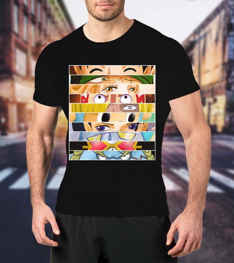 Strawhat Pirate Crew Eyes Zoro Nami Usopp Sanji Franky One Piece T-Shirt