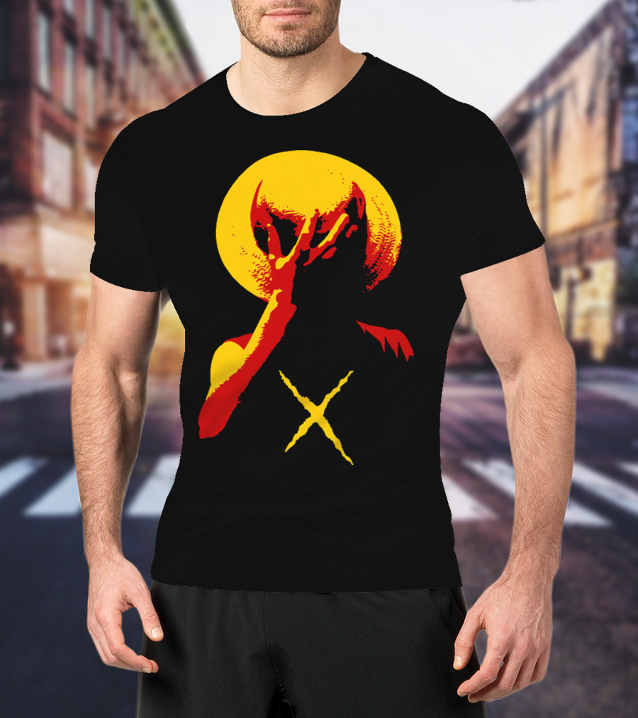 Monkey D. Luffy Portrait With Straw Hat And Crossed Arms T-Shirt