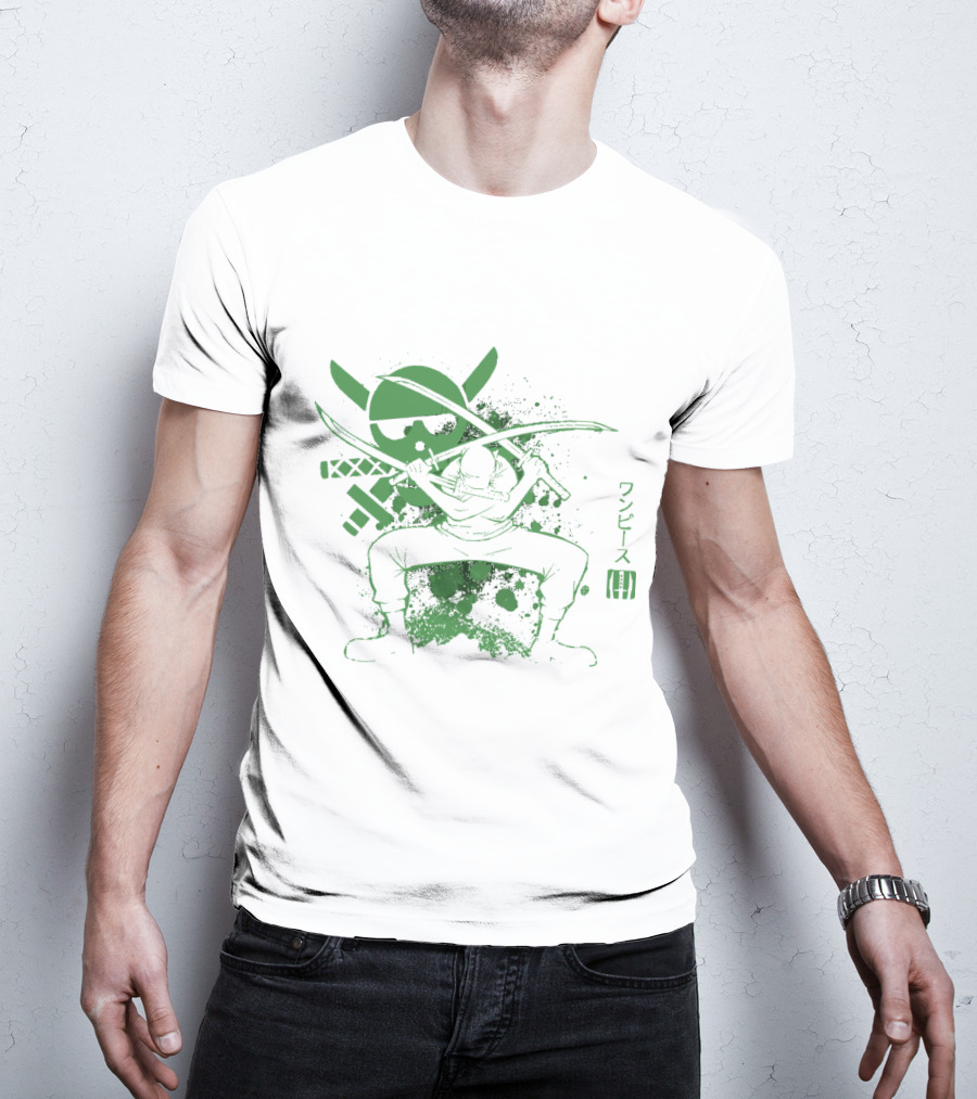One Piece Triple Sword Katana Warrior T-Shirt