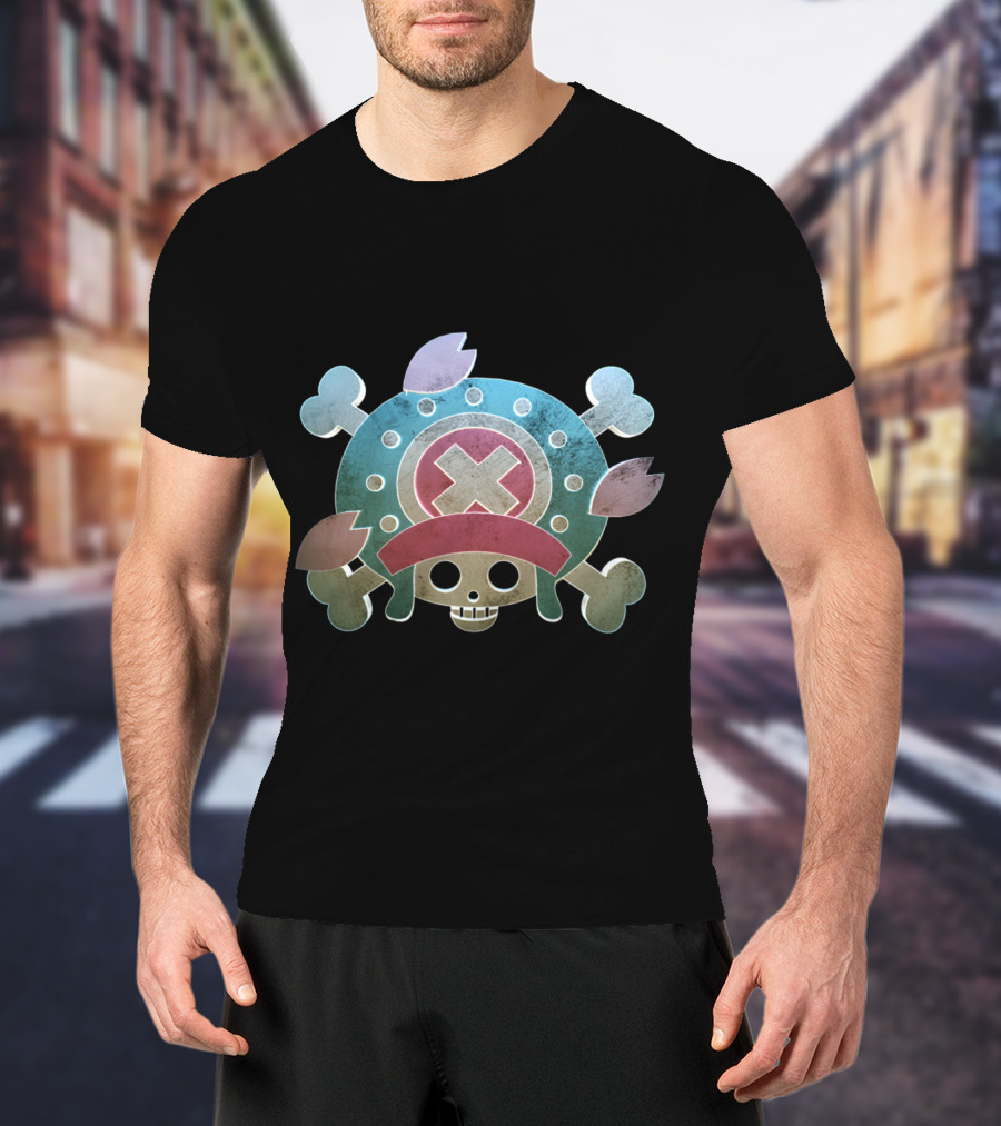 Tony Tony Chopper One Piece Pirate Skull T-Shirt