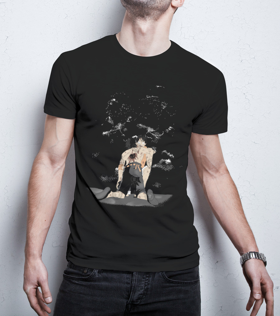 We Are Brothers One Piece Luffy And Ace Emotional Moment T-Shirt