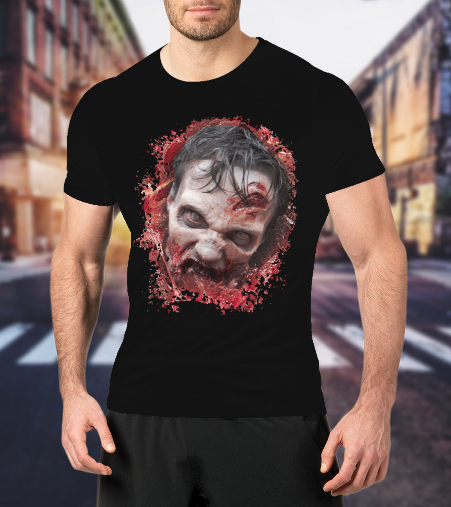 Eat It Zombie Face Splatter Horror T-Shirt