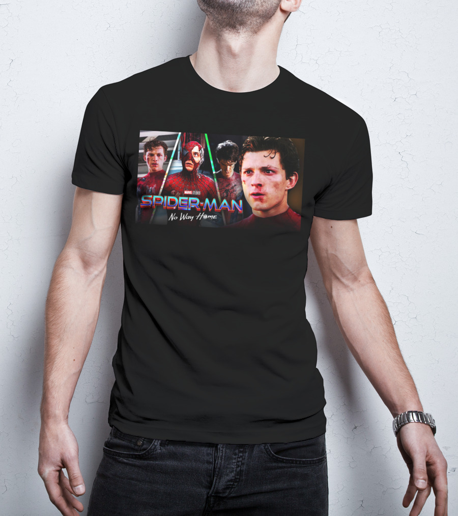 Spider-Man No Way Home Multi-Generation Heroes T-Shirt