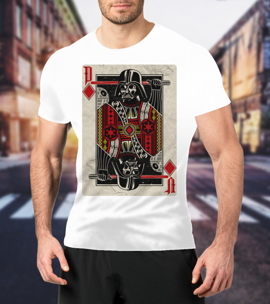 Dark Side Playing Card Deck Vader King Of Diamonds T-Shirt