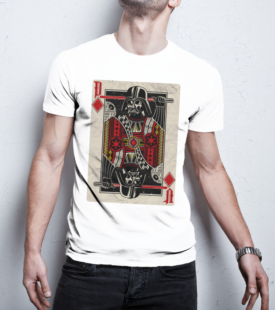 Dark Side Playing Card Deck Vader King Of Diamonds T-Shirt