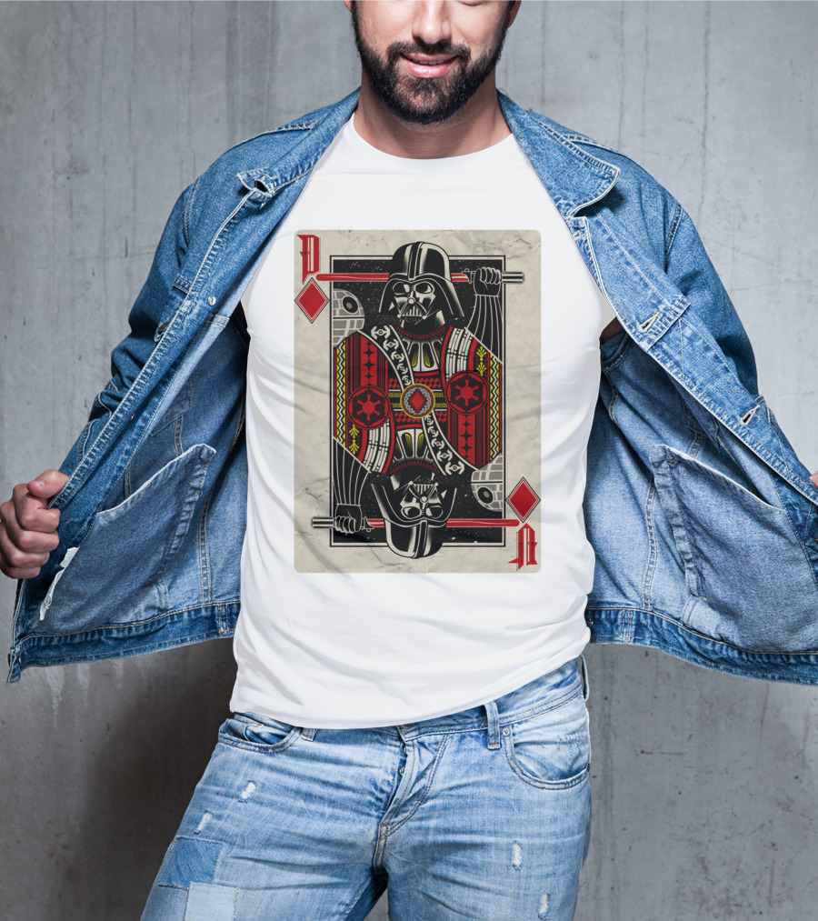 Dark Side Playing Card Deck Vader King Of Diamonds T-Shirt